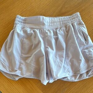 Women's Light Blue Lululemon Hotty Hot Shorts 4”